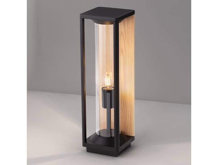 Borne lumineuse 15 x 50cm Gris/Marron gris