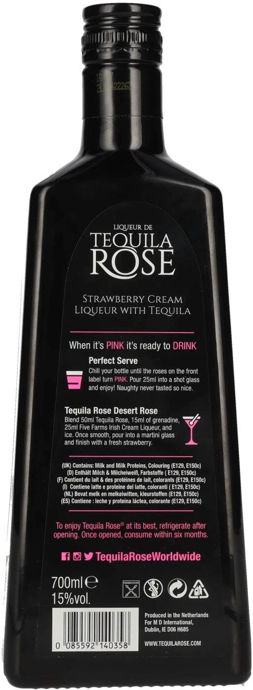 Liqueur de Tequila Rose Strawberry Cream 15% Vol. 0,7l