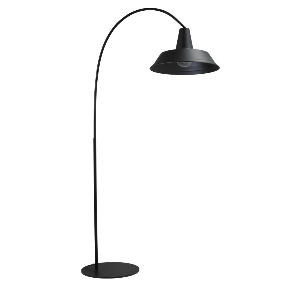 Masterlight Retro vloerlamp Industria 186 zwart metalen industriële design