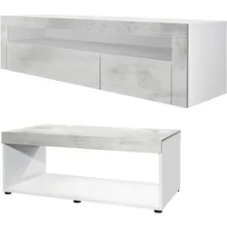 WOHNZIMMERSET Berlin Beton Oxid Optik