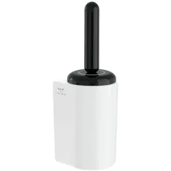 VitrA Liquid WC-Bürstengarnitur A4456639 130x130x4157mm, Wandmontage, Bürstenstiel und Abdeckung schwarz hochglanz