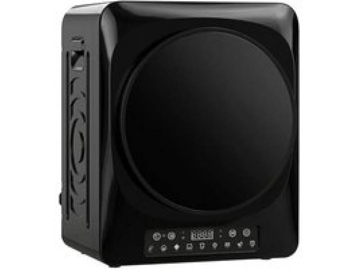 Sèche-Linge Compact Noir Intelligent 5kg Stérilisation 60°C Tambour Inox Anti-Plis Pose Libre ou Superposable