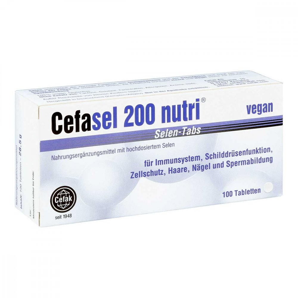 Cefak KG Cefasel 200 nutri Selen Tabs Tabletten 02330807