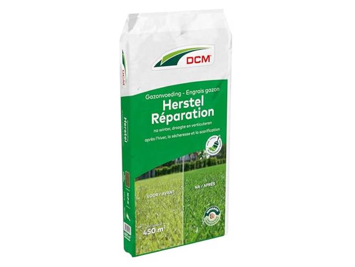 DCM Gazonvoeding Herstel 18 Kg - 450 m² - Voor snel herstel en een groen gazon