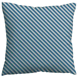 Kissenbezug Woven Satin Blau/Hellgrau ca. 40x40cm