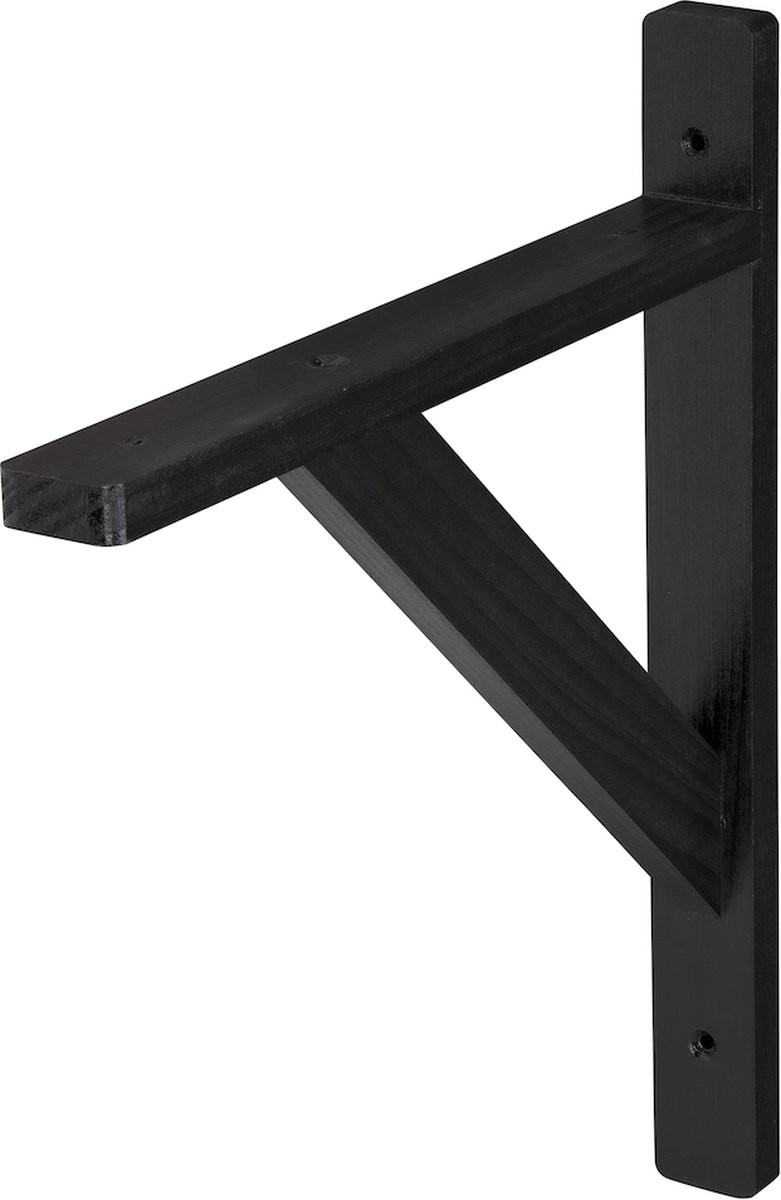Wovar Houten Plankdrager Zwart, 25 x 30 cm