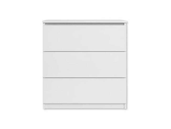 SoDREAMER Kommode 3 Schubladen Farbe: weiß 80x60x50 cm Schrank für Kleidung, Dokumente, kleine Gegenstände Ideal für Schlafzimmer, Wohnzimmer, Kinderzimmer und Büro 3 geräumige