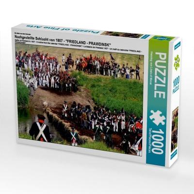 CALVENDO Puzzle Nachgestellte Schlacht von 1807 - Ein Motiv aus dem Kalender 'FRIEDLAND - PRAWDINSK' | 1000 Teile Lege-Größe 64x48cm Foto-Puzzle für