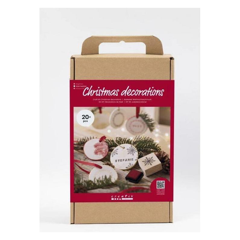 Creativ Company Bastelset Weihnachtskugeln Ton (977592)