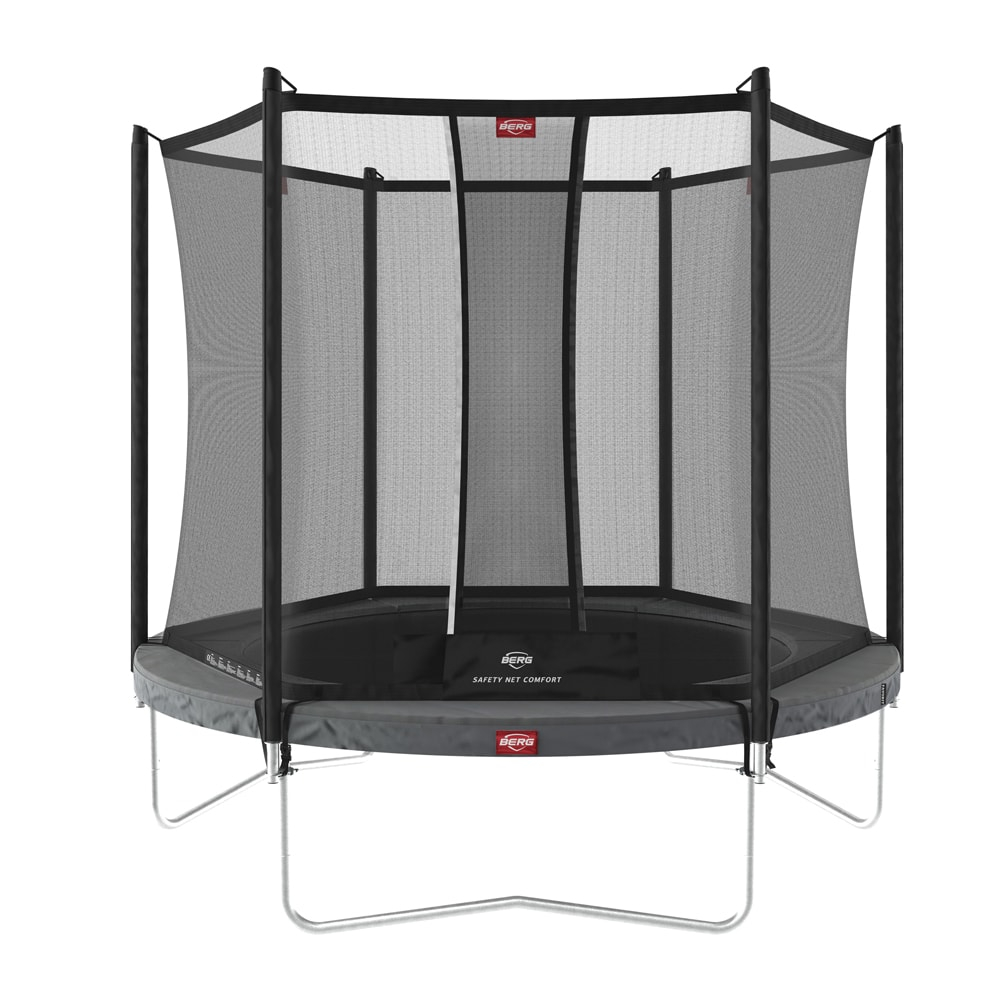 BERG 35.09.33.00, Trampolin über der Erde, Rund, 70 kg, 6 Jahr(e), Sicherheitsnetz, Grau