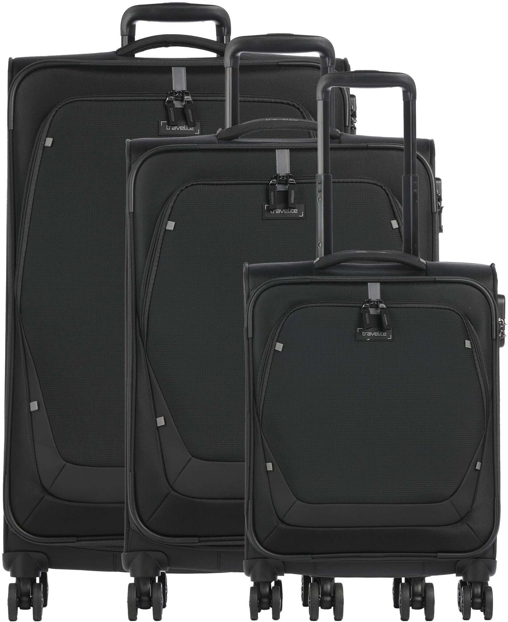 Travelite Umbria Kofferset, schwarz
