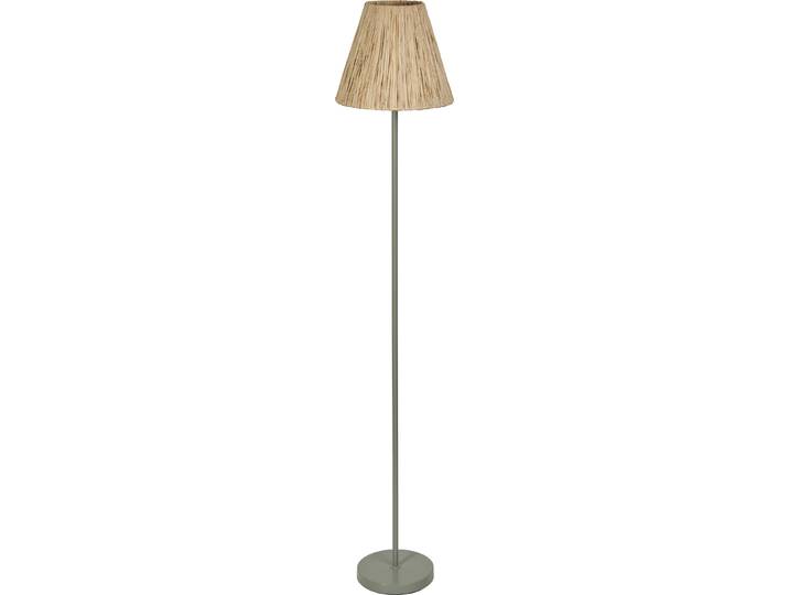 OSRAM Standleuchte Decor Raffia grün-braun aus Bast und Metall, E27, 1600 mm Höhe, langlebig durch austauschbare Lichtquelle, einfache Montage