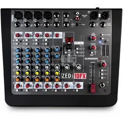 Allen & Heath ZEDi-10FX 10-Channel Live + USB Recording Mixer with FX