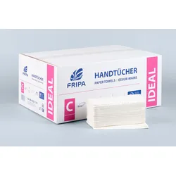 Fripa - Papierhandtücher Ideal 1-lagig hochweiß 25 x 50 cm (20 x 120 Stck.)