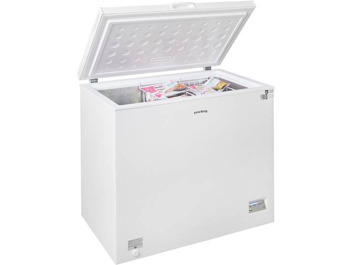 PRIVILEG Gefriertruhe PRCF 2465D , Energieeffizienz: D, weiß, B/H/T: 95,5cm x 84,5cm x 61,5cm, Gefriertruhen, Besonders schnelles Einfrieren bei geringer Geräuschentwicklung., Gefriertruhe