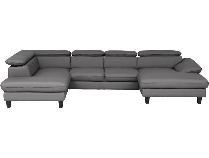 Wohnlandschaft GOODPRODUCT Pilot U-Form , grau, B:331cm T:108cm, Sofas, Wohnlandschaft, mit Kopfteilverstellung, wahlweise mit Schlaffunktion & Bettkasten