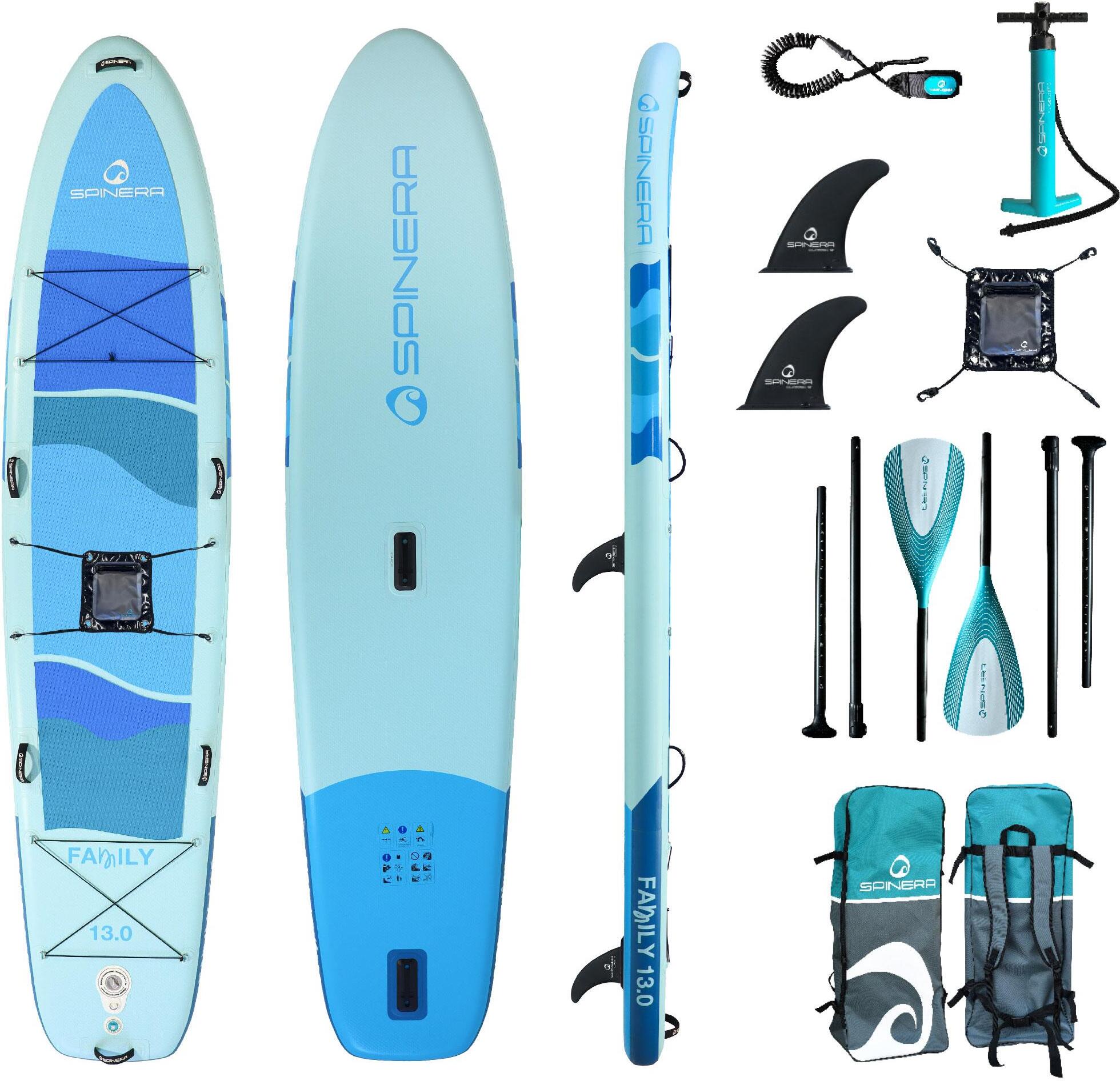 SPINERA Family SUP 13.0 Stand Up Paddle Mehrpersonen iSUP Familien Board 397cm