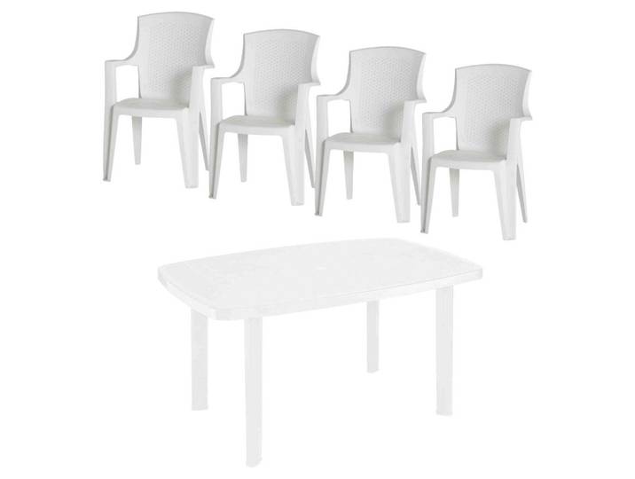 Gartenmöbel Set 5-tlg. aus Kunststoff