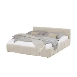 Polsterbett mit Bettkasten  ¦ beige ¦ Maße (cm): B: 153 H: 75