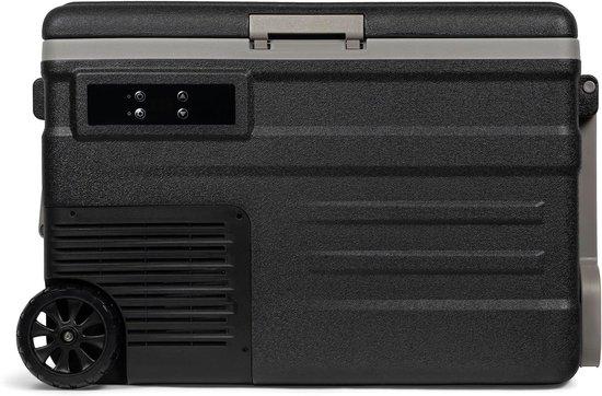 Kompressorkühlschrank - Tragbarer Gefrierschrank - Ideal für Camping und Reisen - Einstellbare Temperatur - 45 Liter - Schwarz