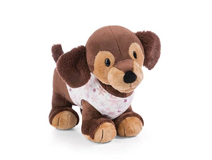 NICI 49326 Kuscheltier Dackel Skida 81cm braun stehend-Nachhaltiges Stofftier aus weichem Plüsch, niedliches Plüschtier zum Kuscheln und Spielen, für Kinder & Erwachsene, tolle Geschenkidee, 75cm