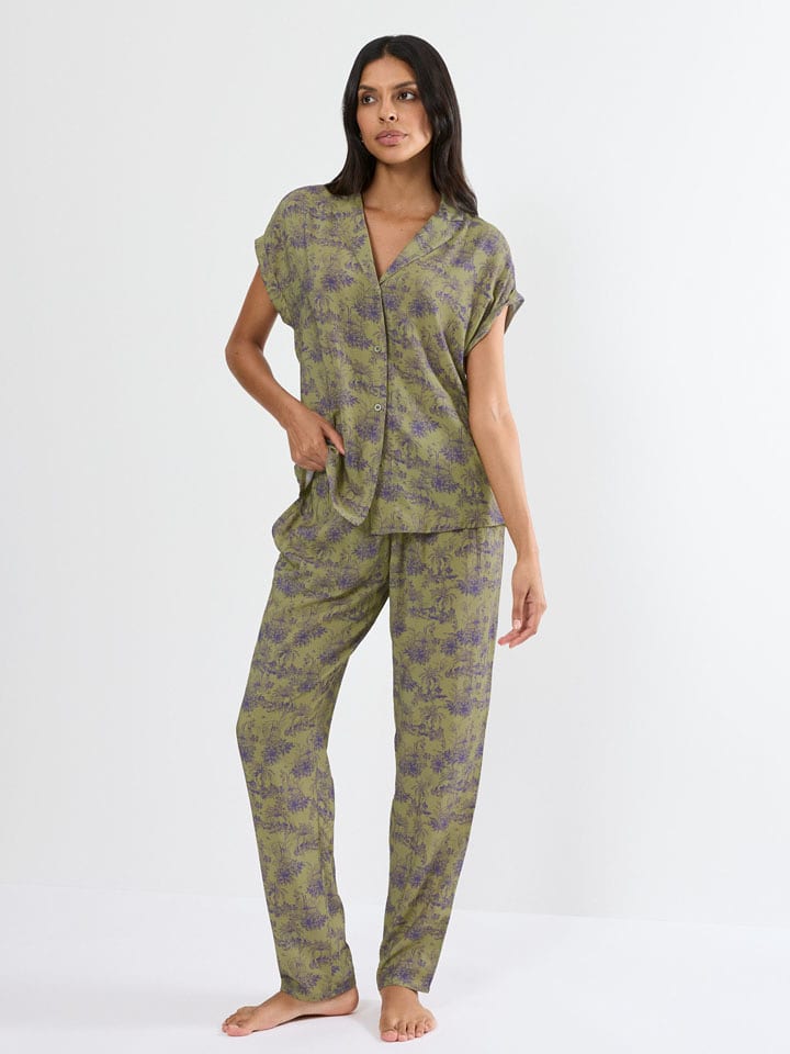 Triumph Pyjama "Boyfriend Fit" in Khaki - 42