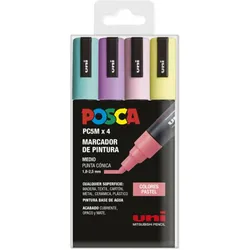 Posca, Marker, Acryl-Farbstift PC-5M Kuchen 1,8-2,5 mm 4 Stück (4x)