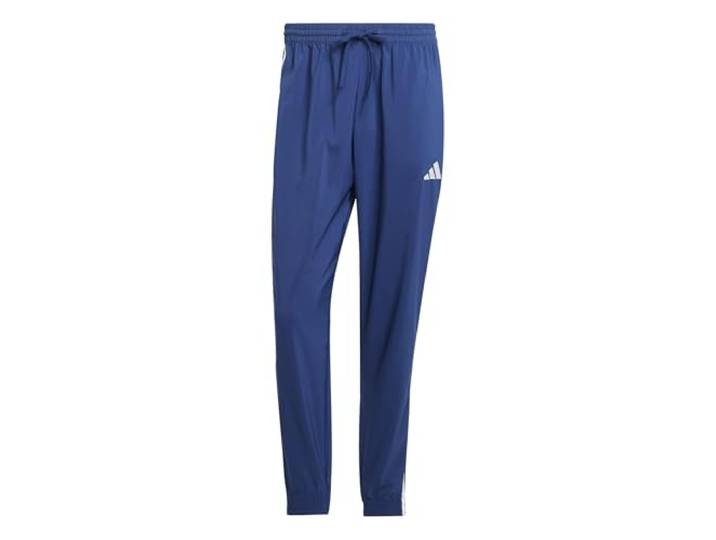 adidas Herren Essential Three Stripes Woven Pants, Dark Blue/White, XL