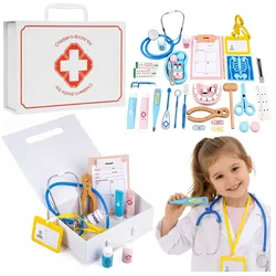 Kleiner Doktorkoffer - Medizinische Instrumente - Echtes Zubehör - 36-teilig.