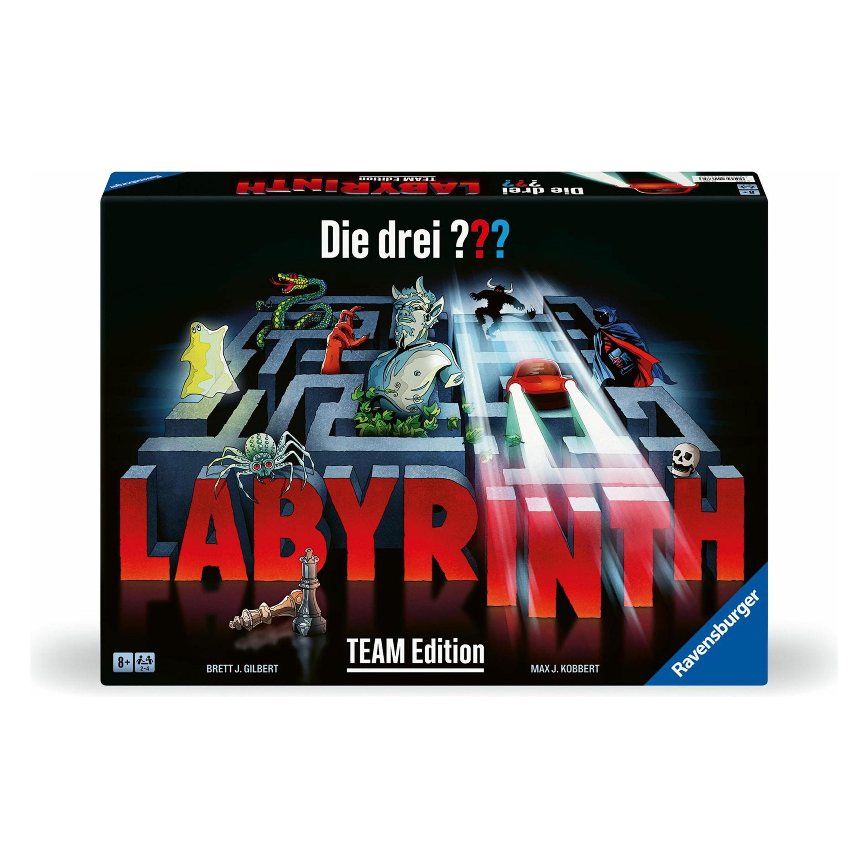 Ravensburger 22685 - Die drei??? Labyrinth - Team Edition - Die kooperative Variante des (Deutsch, 2 - 4 Spieler) (22685)