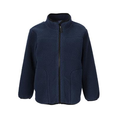 Fleecejacke ZIGZAG "Root", Jungen, Gr. 128, blau (dunkelblau, denim), 100% Polyester, unifarben, normal, ohne Ausschnitt, Jacken Fleecejacke, mit atmungsaktiver Eigenschaft