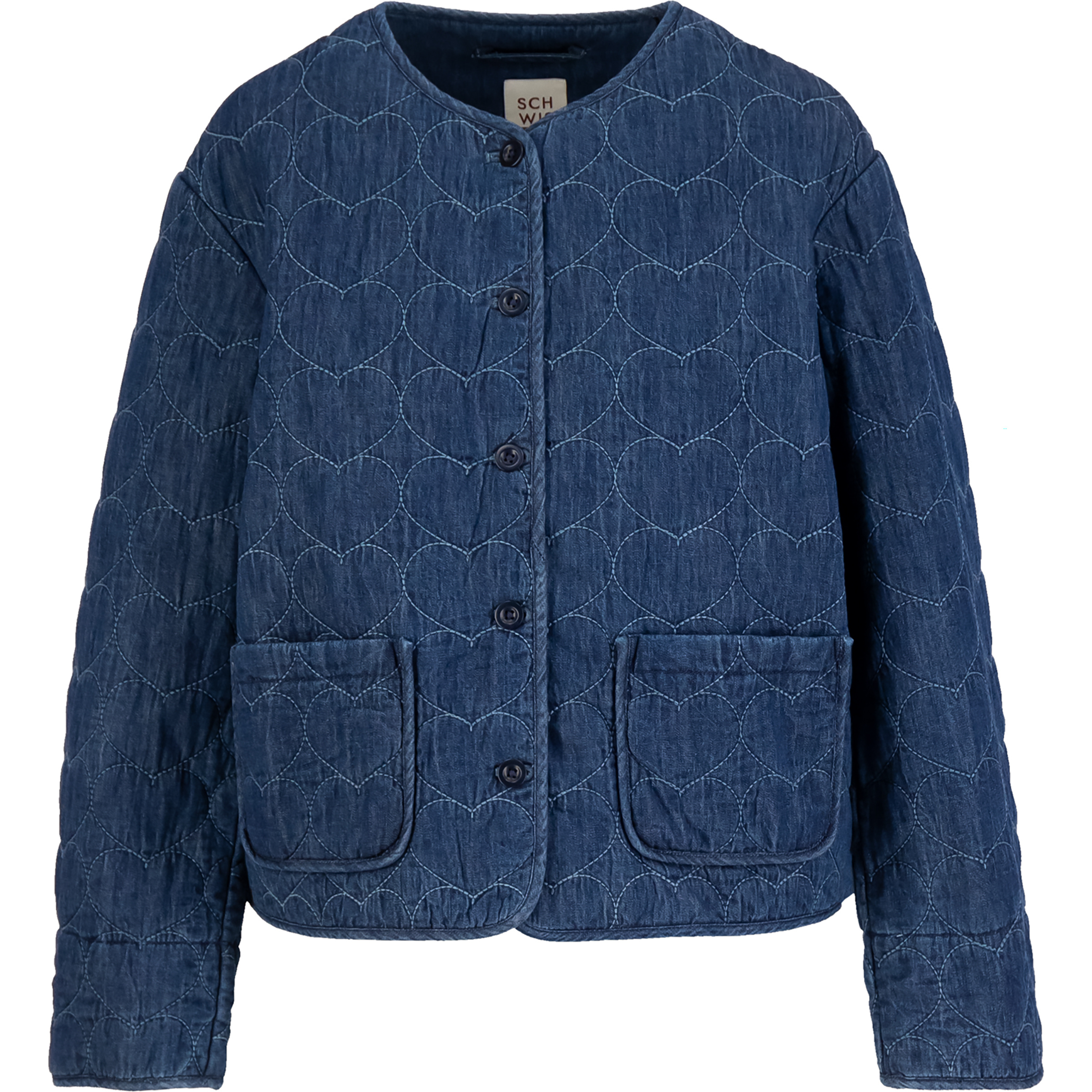 Blutsgeschwister Séverine Damen Freizeitjacke, Parkas blau Größe S Lifestyle Hautfreundlich