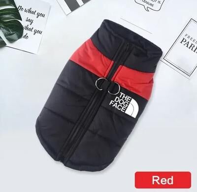 Uplift Picks Winter Dog Hoodie Sports Coat Warm Outdoor Pet Clothes red 5xl