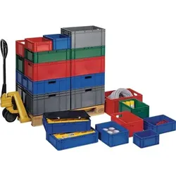 LA-KA-PE Transportstapelbehälter L400xB300xH175mm - TK400/175-0 GRÜN