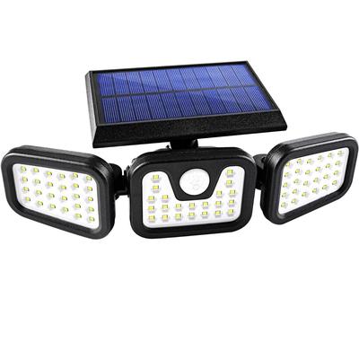 Outdoor Solar Security Light, Motion Sensor LED, Head Waterproof Lamp For All Seasons 1 pack