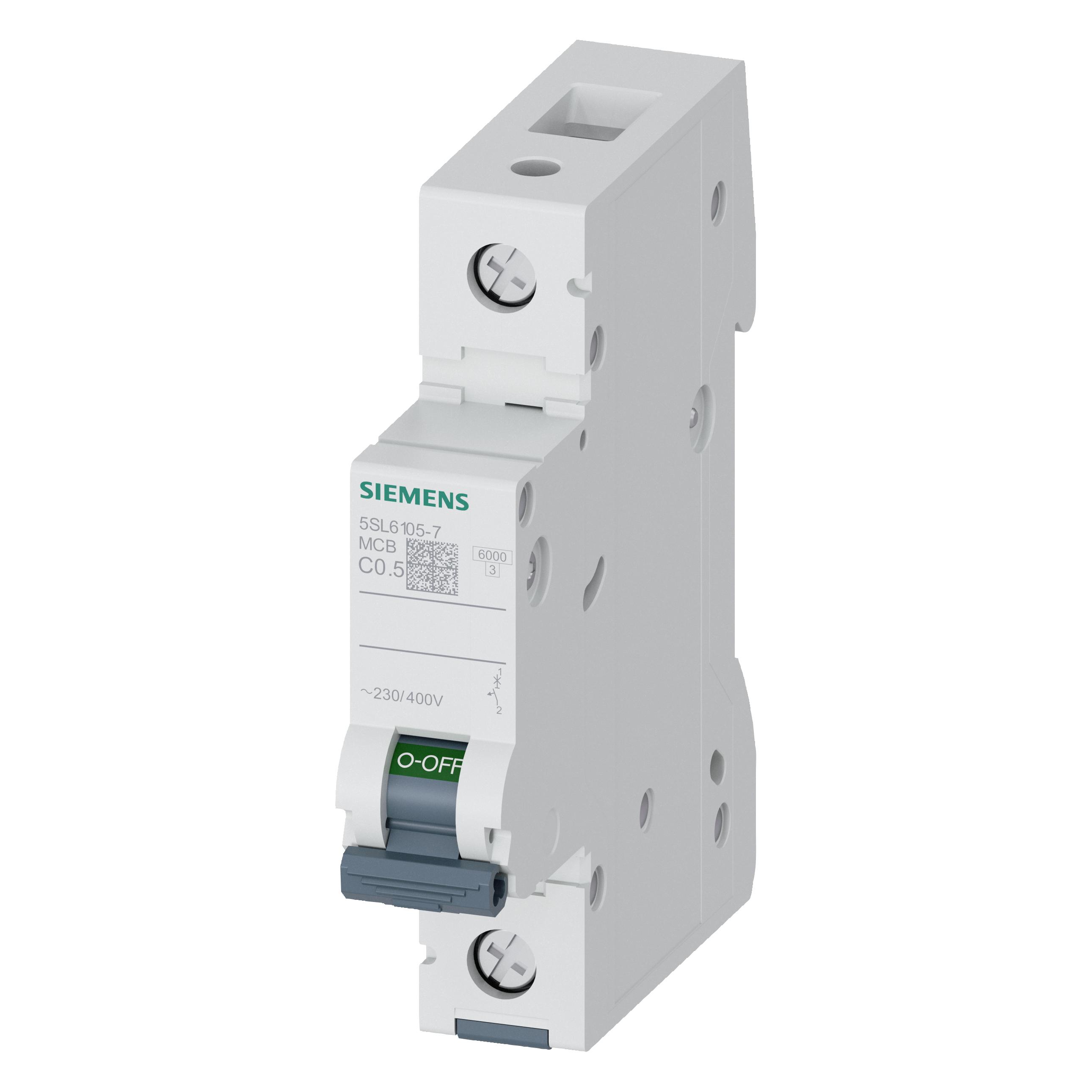 Siemens Automat C 0,5A 5SL61057 230/400V 6kA 1p (5SL61057)