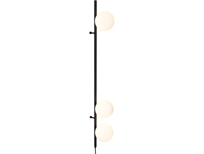 QAZQA vertical - Design Wandlamp voor binnen - 3 lichts - D 15 cm - Zwart - Woonkamer Slaapkamer Keuken