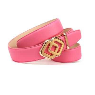 Ledergürtel ANTHONI CROWN, Damen, Gr. 105, pink (rosa), Rindsleder, Gürtel Ledergürtel, aus Rindsleder, mit Automatikschließe, leicht kürzbar
