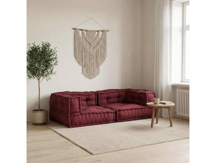 HNSMFPRE Modulares Sofa, 2-Sitzer, Braun, 140 x 70 x 36 cm, Stoff Schaumstoffpolsterung, bequemer Sitz, flexibles Design, vielseitig einsetzbar