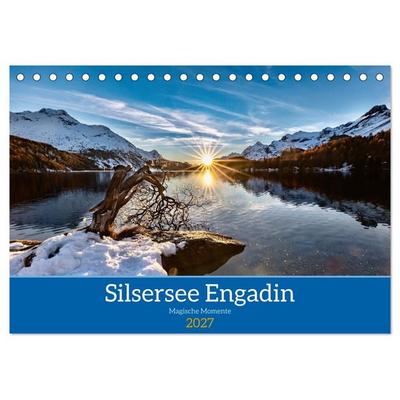 Silsersee Engadin (Tischkalender 2027 DIN A5 quer), CALVENDO Monatskalender