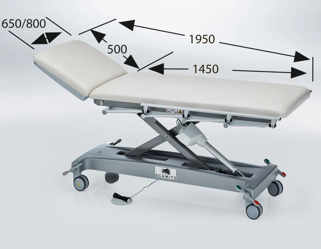 SCHMITZ medical GmbH SCHMITZ varimed Untersuchungsliege elektrische Höhenverstellung, 65 cm breit Polsterfarben comfort sandbeige 101 211.4200.0-101