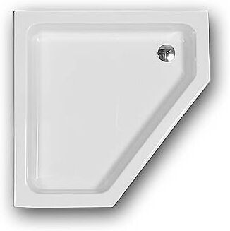 Caribia Corner 80x15 5-corner shower tray 80 x 80 cm left