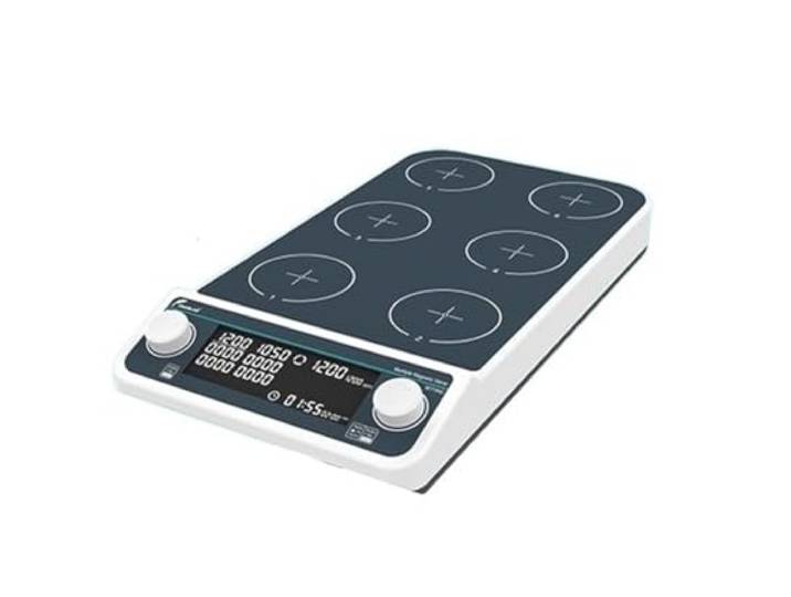 Homogenisator, Multi-station Magnetische Rührer Digital Display Labor Mixer Mit Heizung Vier-station Sechs-Position(MMS4Pro)