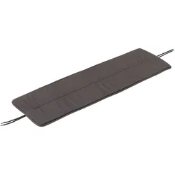 Muuto Linear Steel Gartenbank Sitzkissen, 110 x 34 cm, dark grey