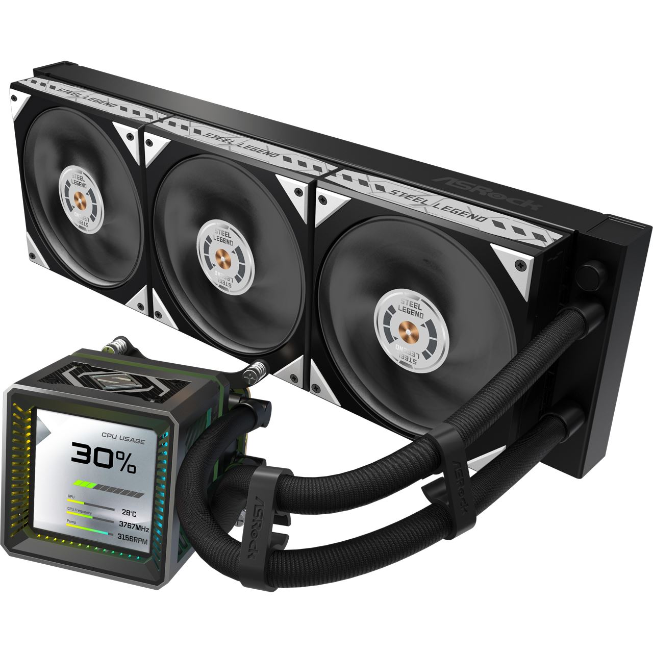 ASRock Steel Legend 360 Dark schwarz All-in-One