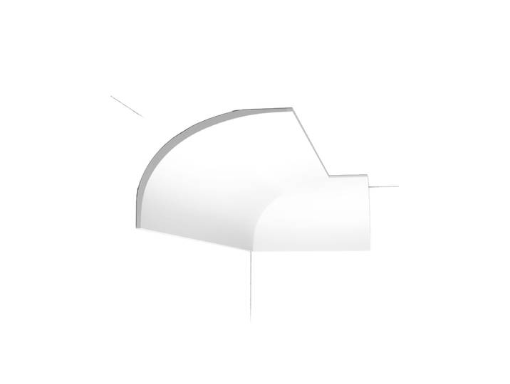 Deko-Stuckleiste „INFINITY C 990“ - 200 cm weiss Orac Decor