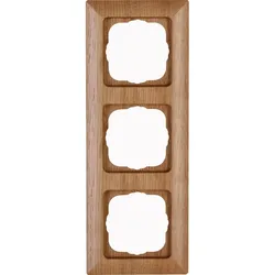 Kopp 306730007 HK02 - Abdeckrahmen 3-fach, Farbe: eiche