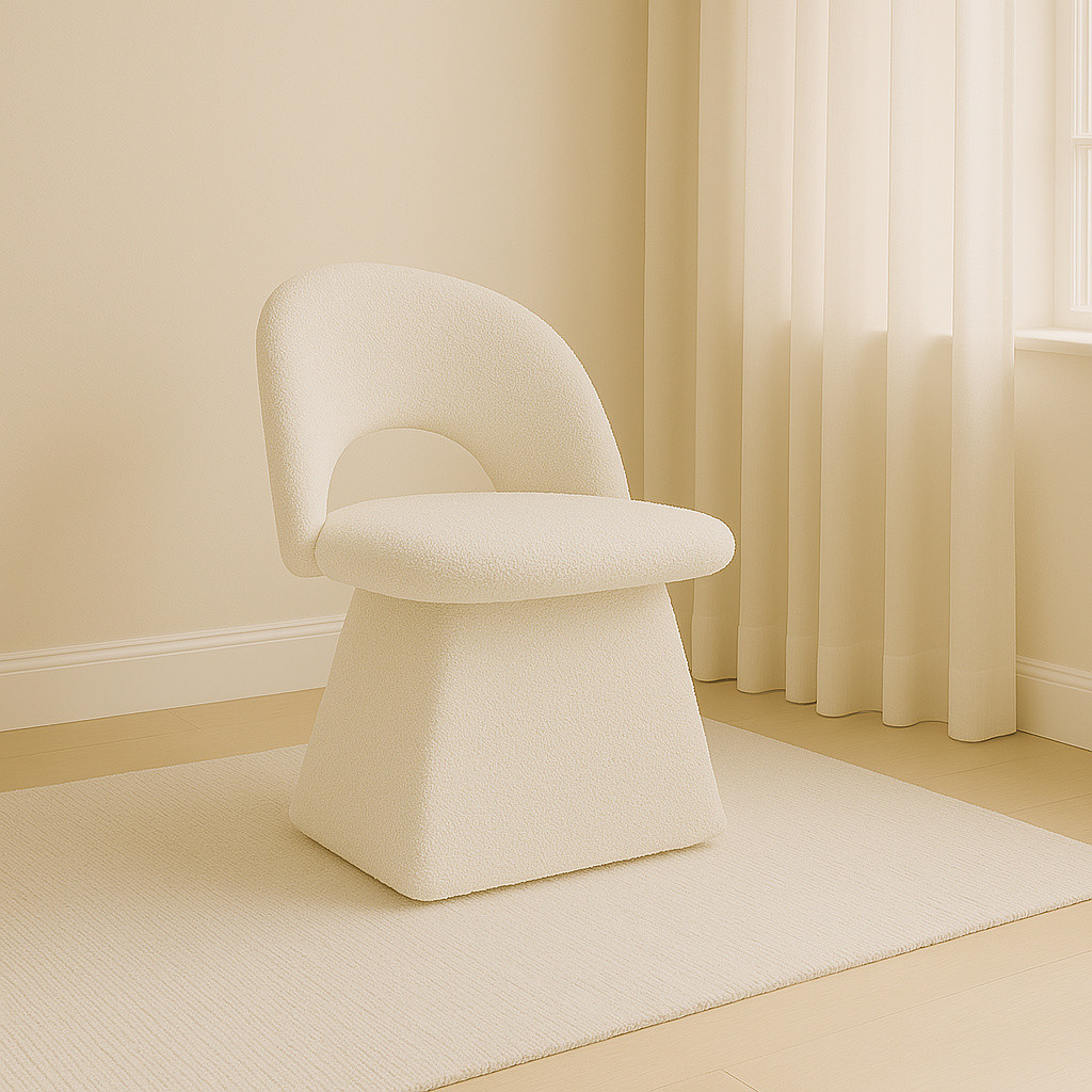 Kaiser Möbel stoel Abisso Mils met lichtbeige Catch Me stofbekleding