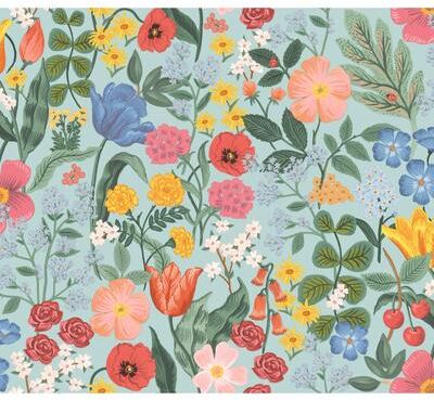 Rifle Paper Co.Blossom Light Blue Wallpaper