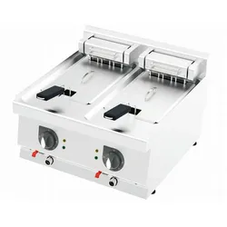 Elektro Doppel Fritteuse F6060E 12+12 Liter